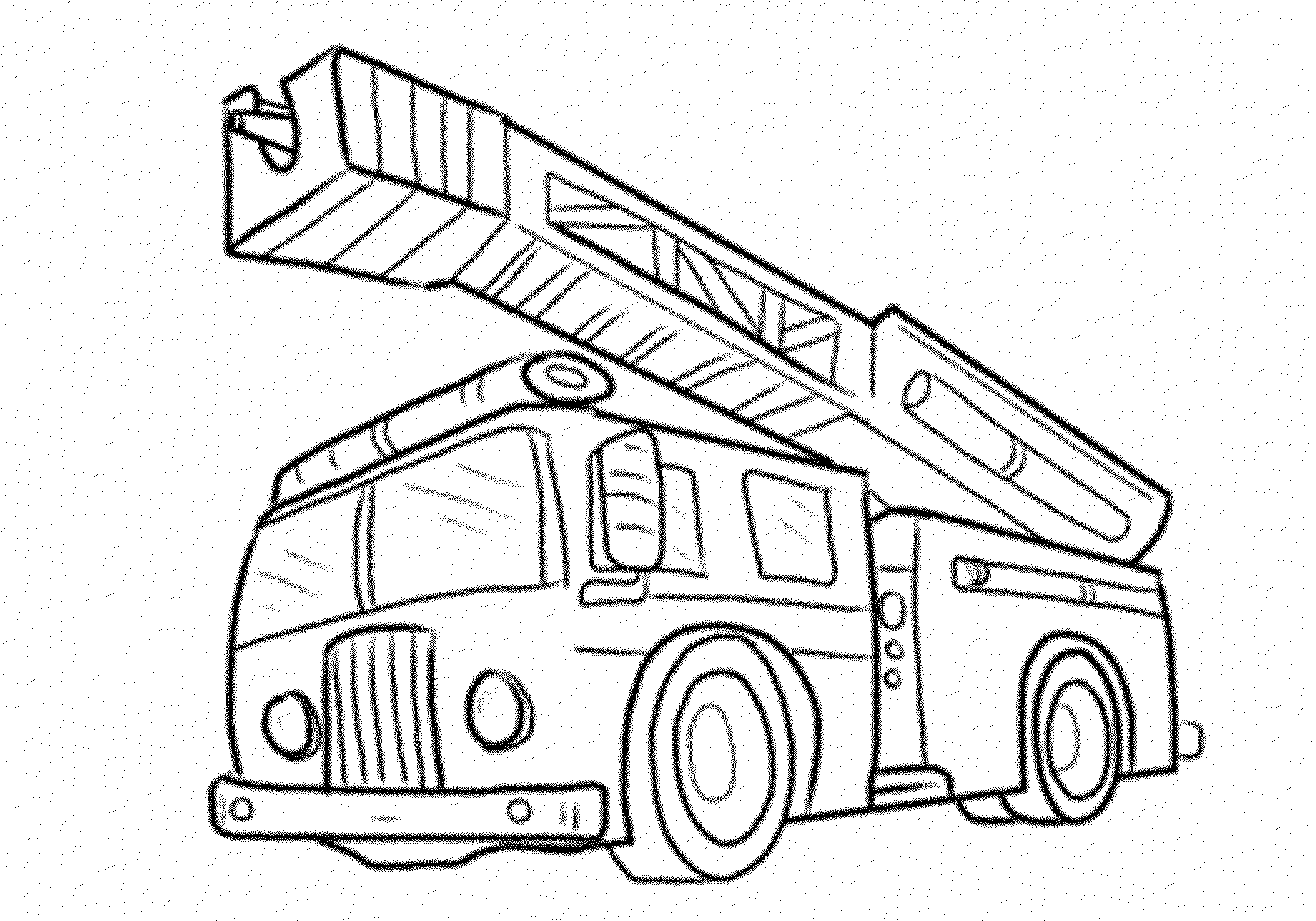 Fire Truck Coloring Pages Pdf at Free
