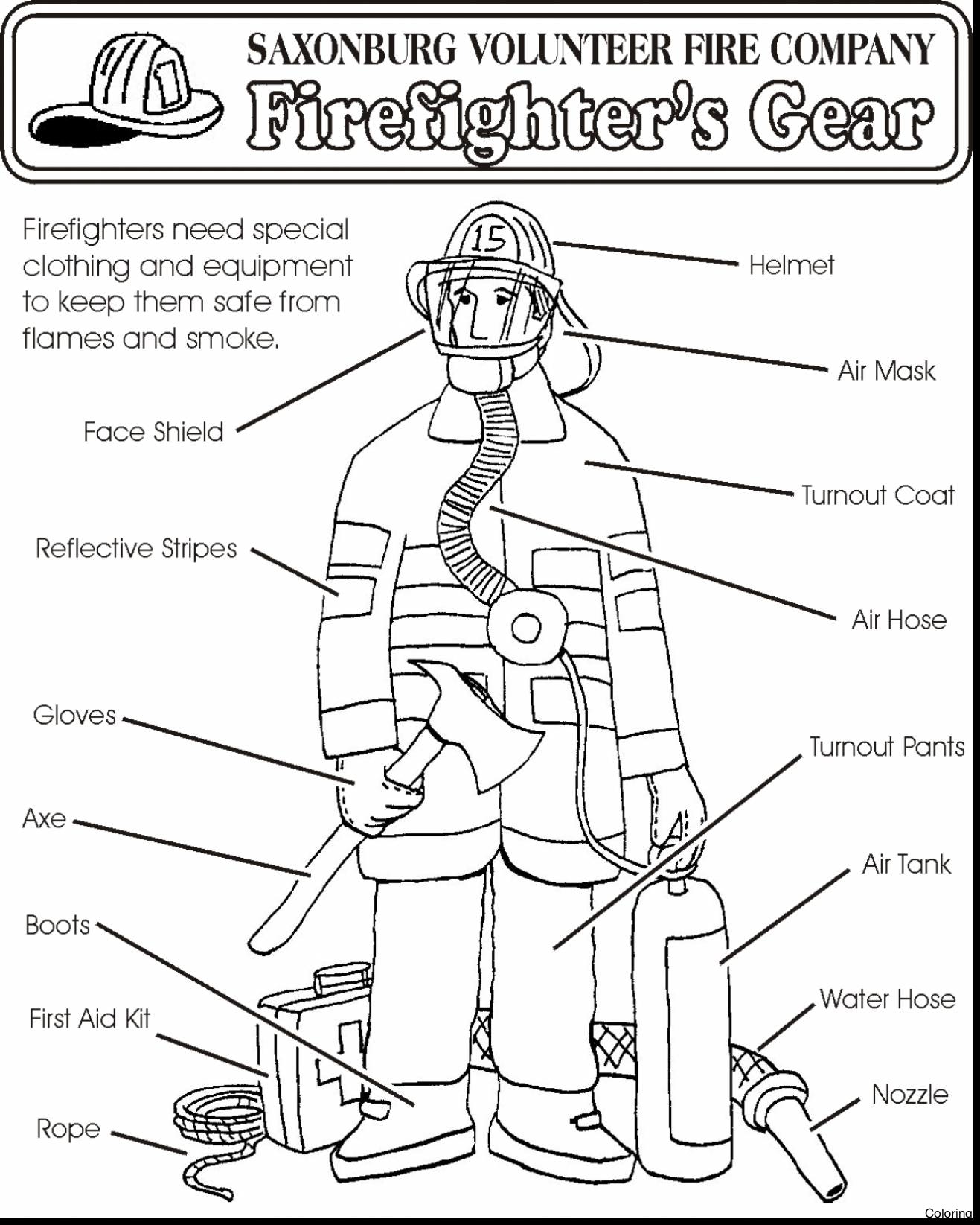 Firefighter Coloring Pages For Preschoolers at GetColorings com Free