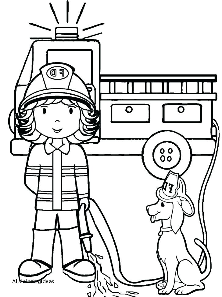 Firefighter Coloring Pages For Preschoolers at GetColorings.com | Free