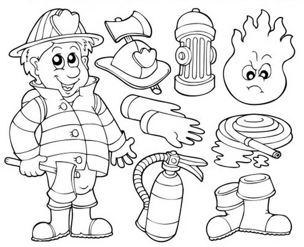 Fireman Coloring Pages at Free printable colorings