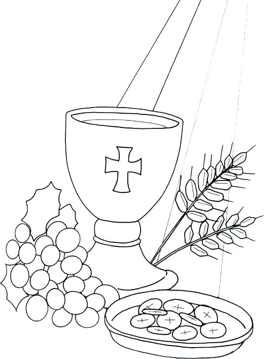 First Communion Coloring Pages at Free printable