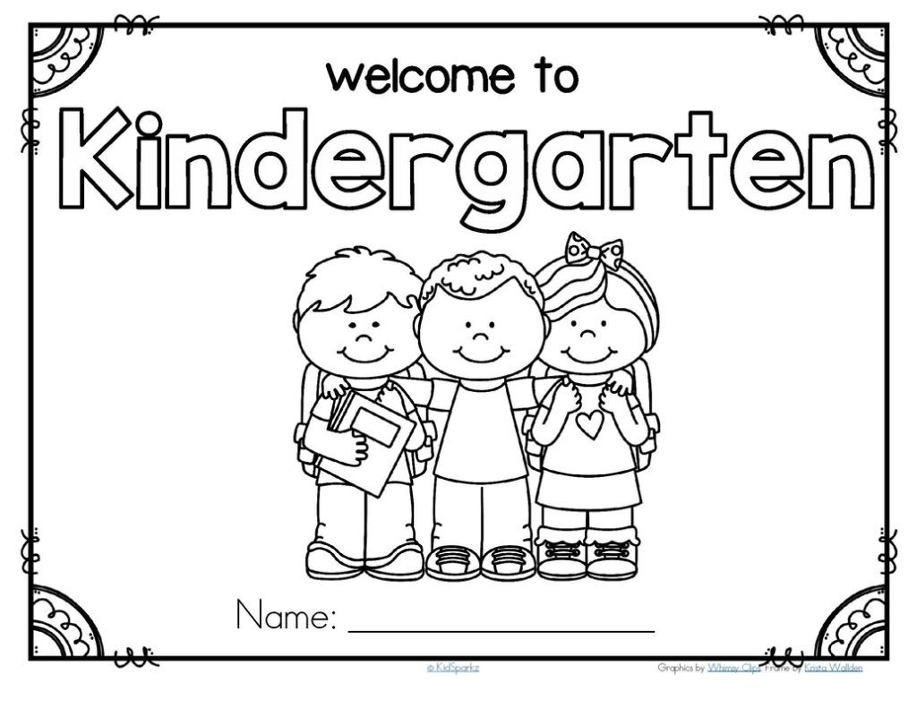 First Day Of Kindergarten Coloring Page at GetColorings.com | Free