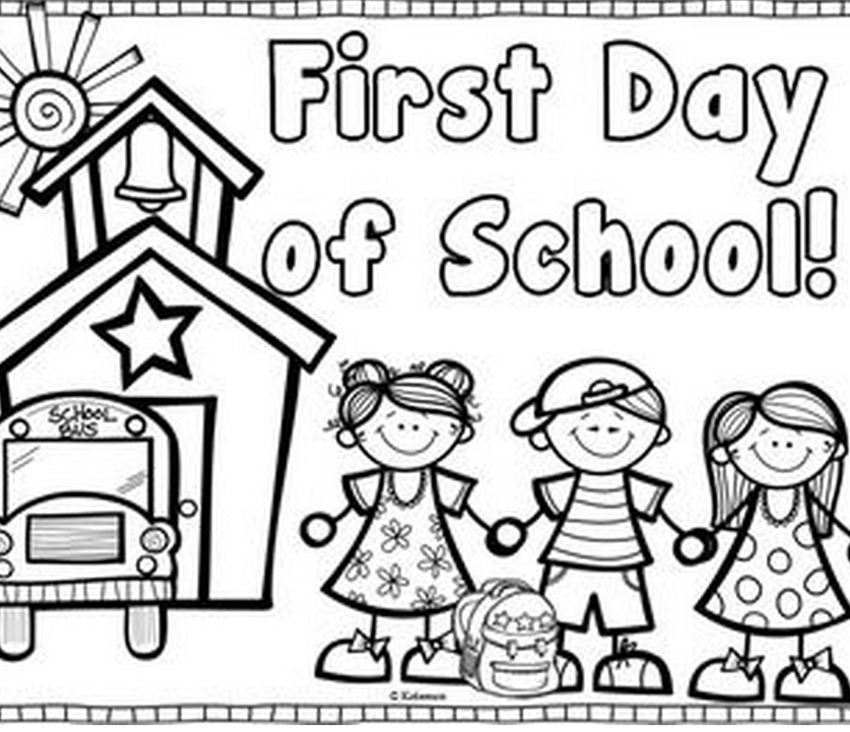 First Day Of School Coloring Pages At GetColorings Free Printable Colorings Pages To Print