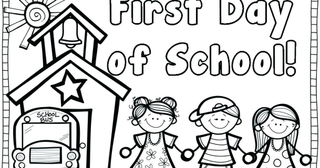 First Day Of School Coloring Pages For Kindergarten At GetColorings Free Printable 