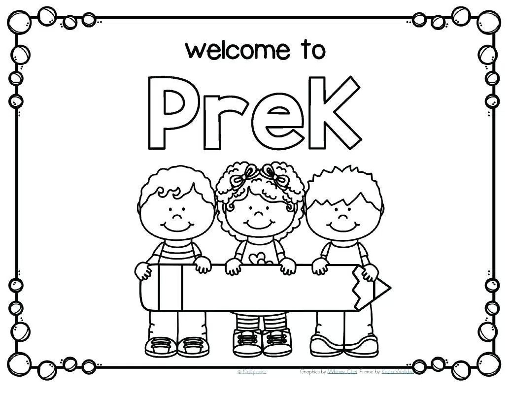 kindergarten first day of school coloring sheets