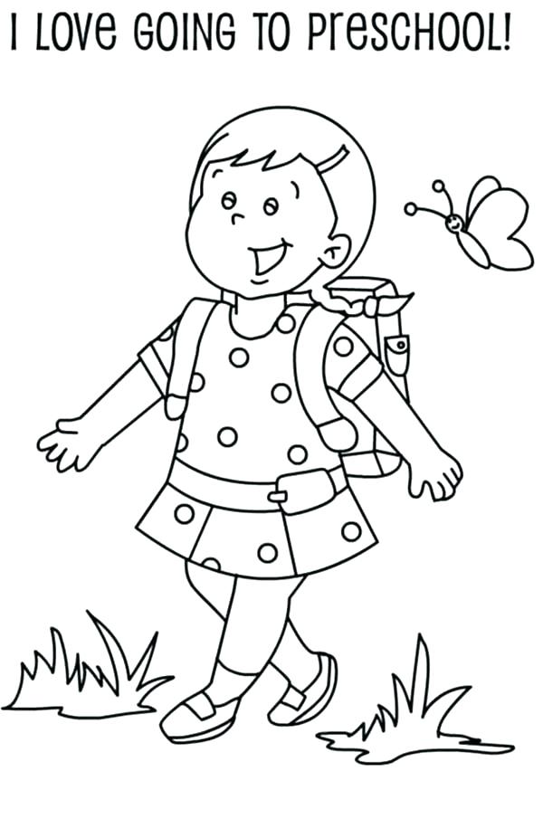 First Day Of School Coloring Pages For Kindergarten at ...