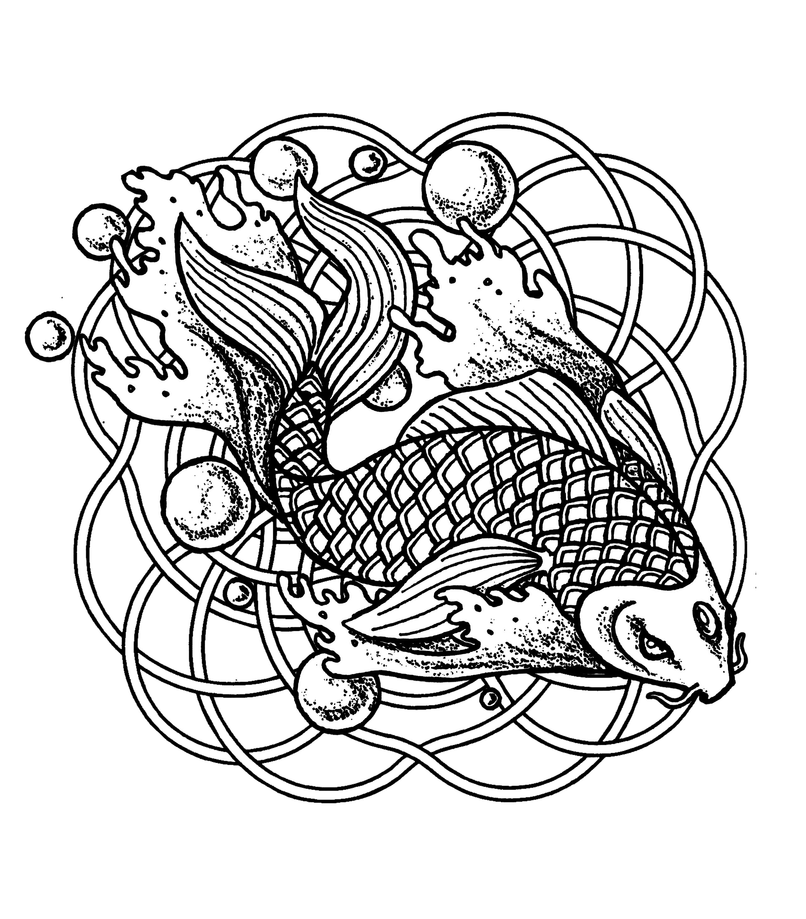 Fish Coloring Pages For Adults at GetColorings.com | Free printable