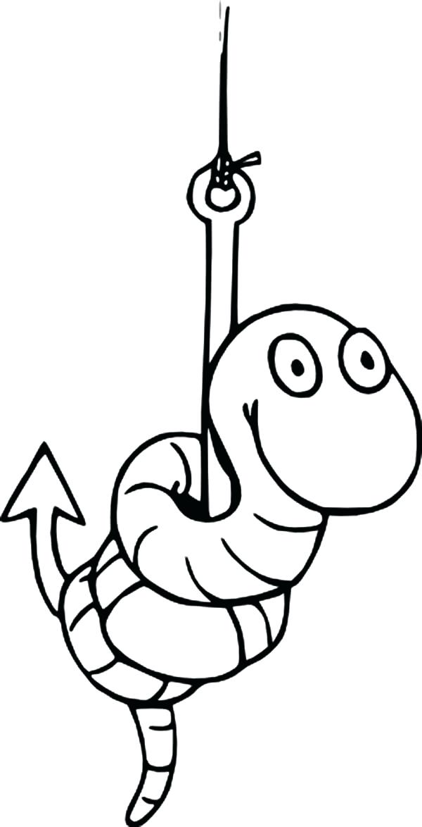 Fishing Hook Coloring Page at GetColorings.com | Free printable