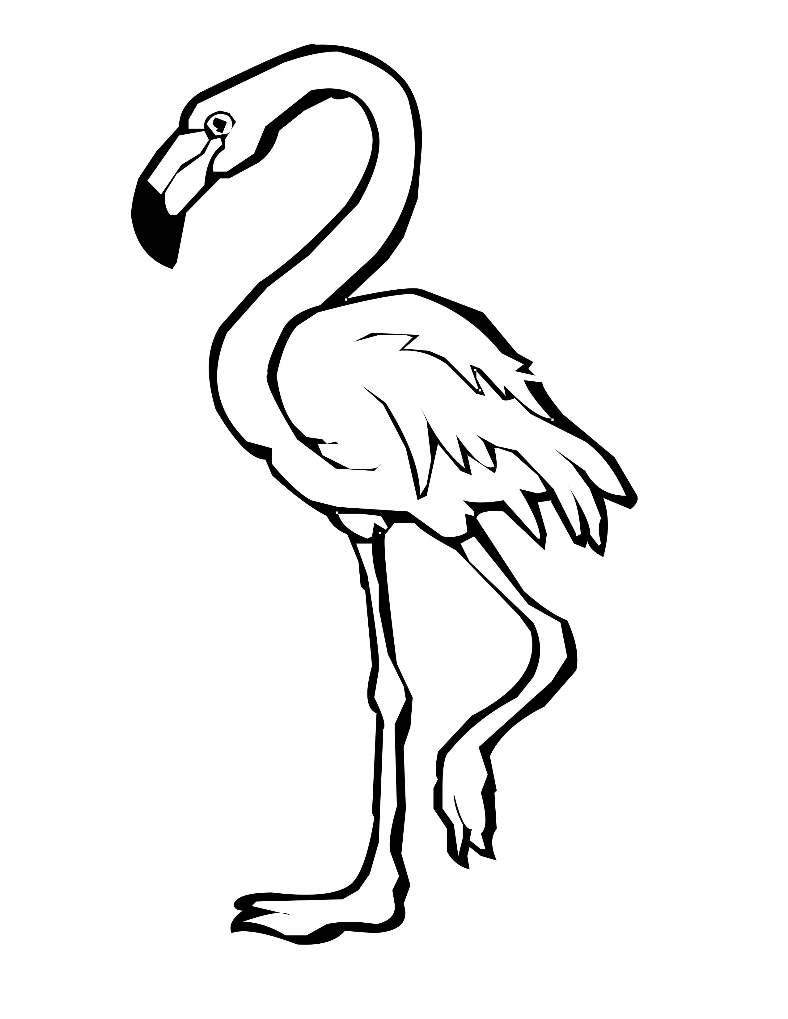 Flamingo Coloring Pages at Free printable colorings