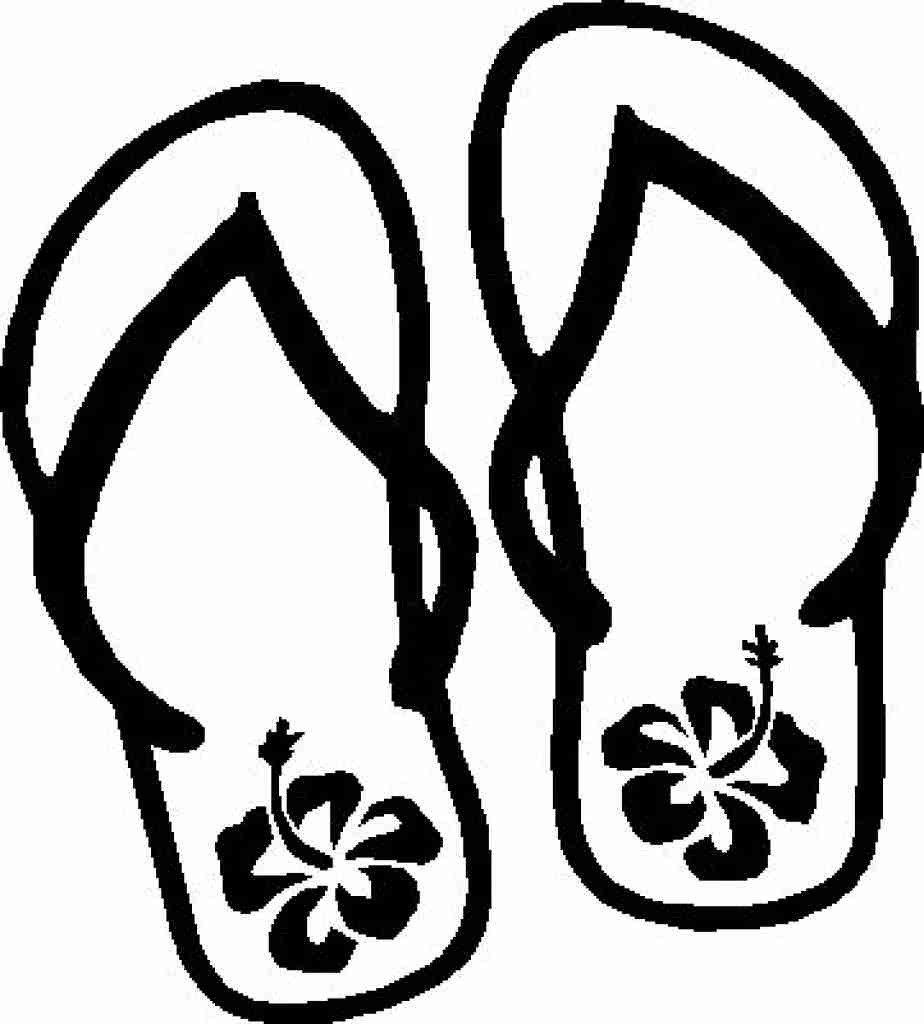 924x1024 Flip Flop Coloring Page Printable Image Best Pages Exceptional