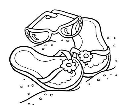 400x349 Flip Flop Coloring Pages Free Printable Unique 150 Best Free