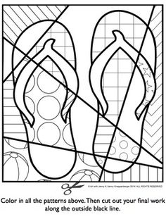 236x311 Flip Flop Coloring Page Digi Stamps Flipping