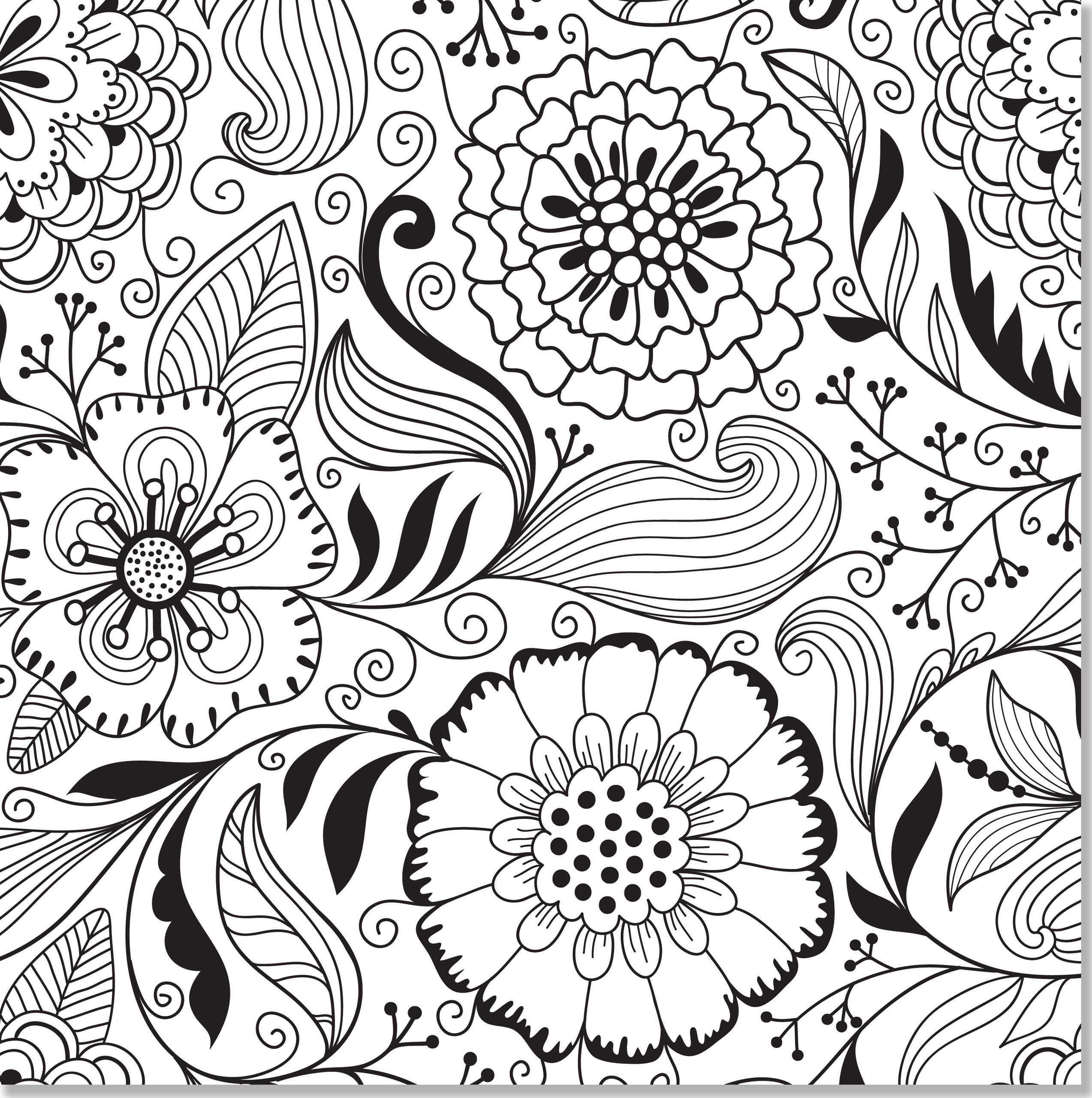 Floral Design Coloring Pages At Free Printable