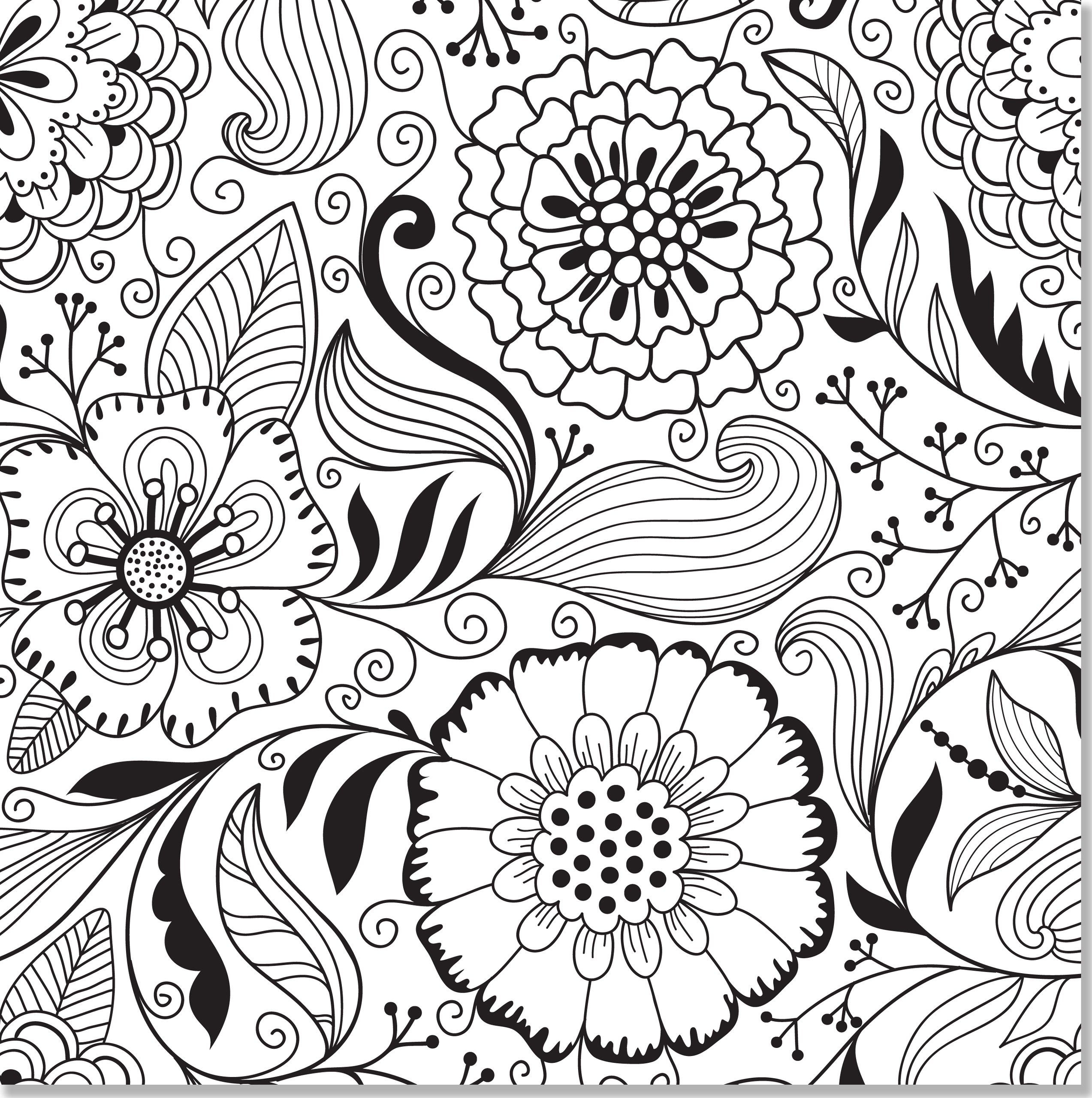 Floral Design Coloring Pages at Free printable