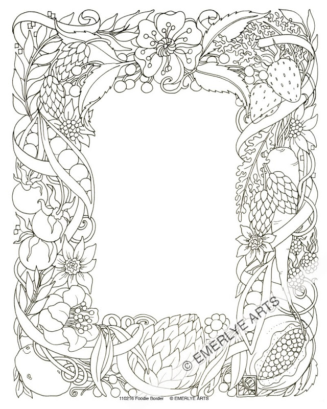 Flower Border Coloring Pages at GetColorings.com | Free printable