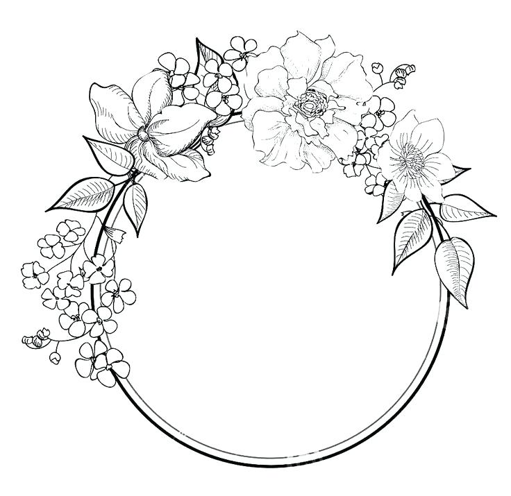 Flower Border Coloring Pages at GetColorings.com | Free printable