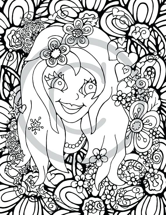 Flower Girl Coloring Pages At GetColorings Free Printable 