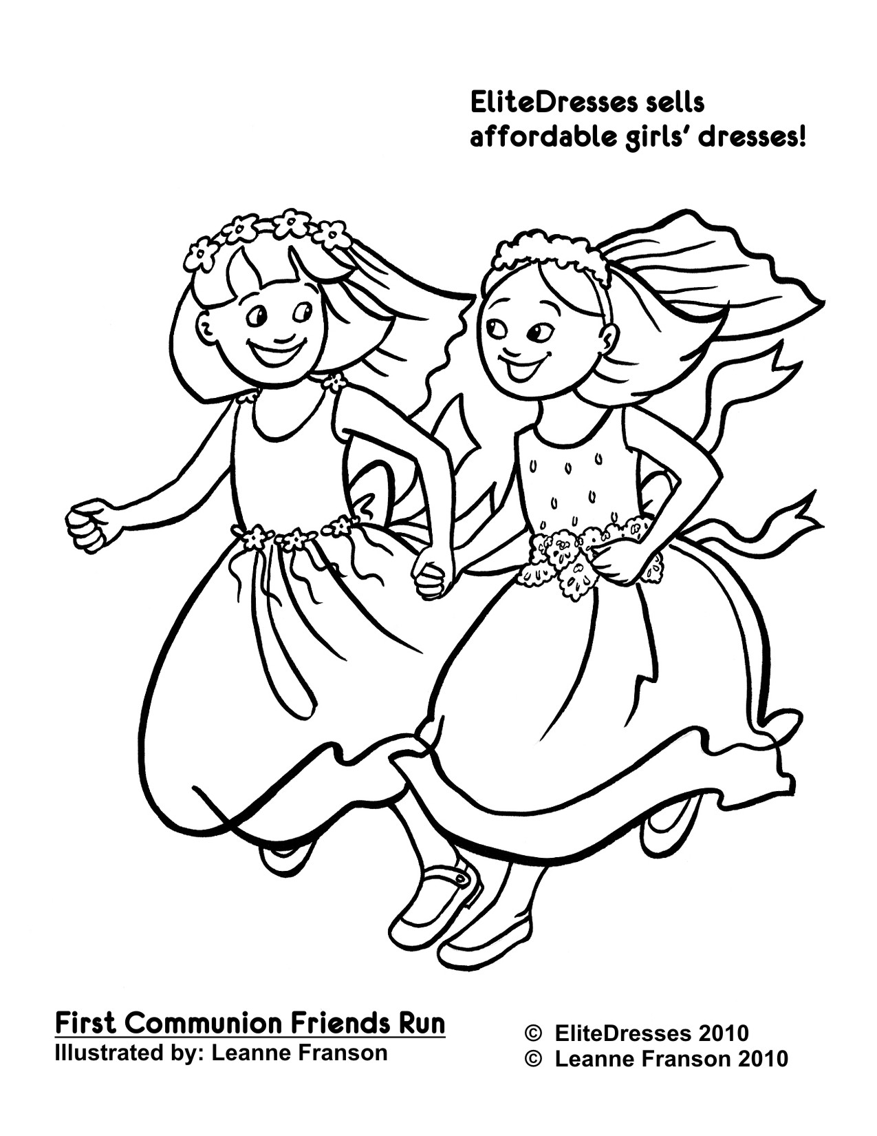 Flower Girl Coloring Pages At GetColorings Free Printable 
