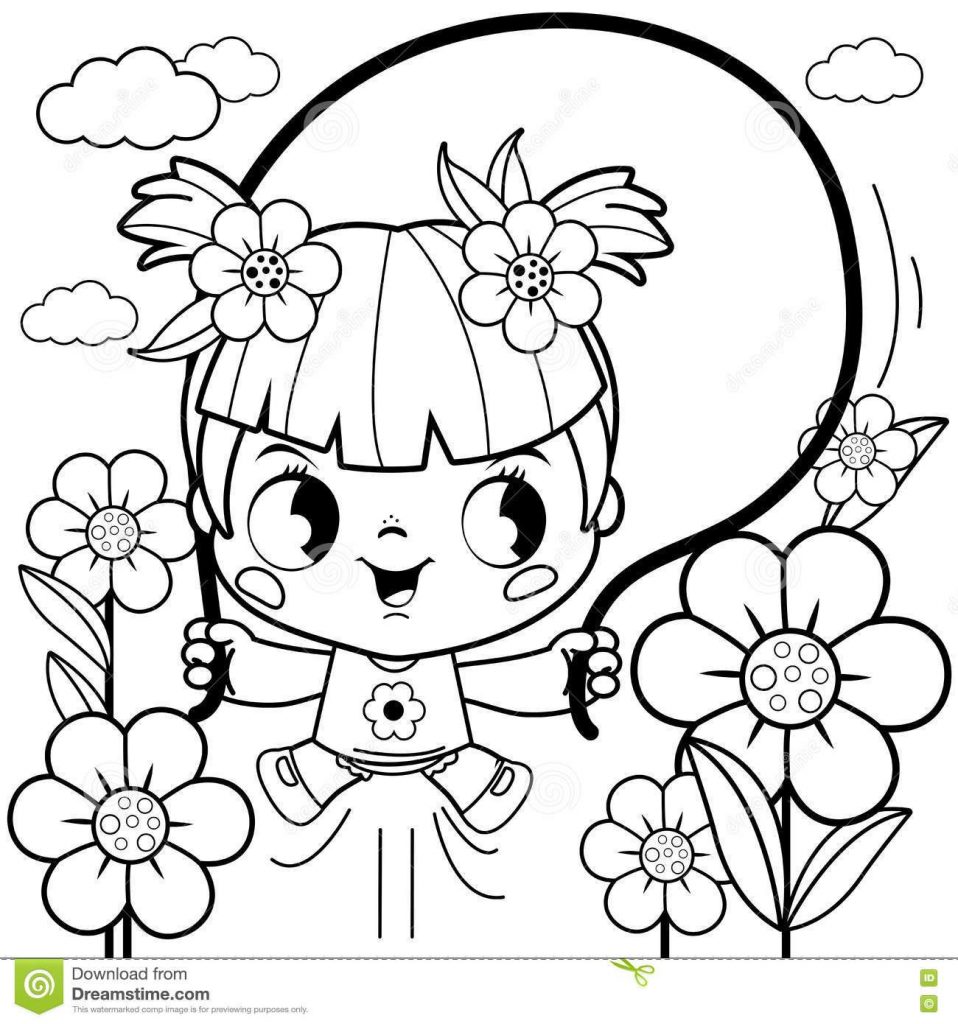 Flower Girl Coloring Pages At GetColorings Free Printable 