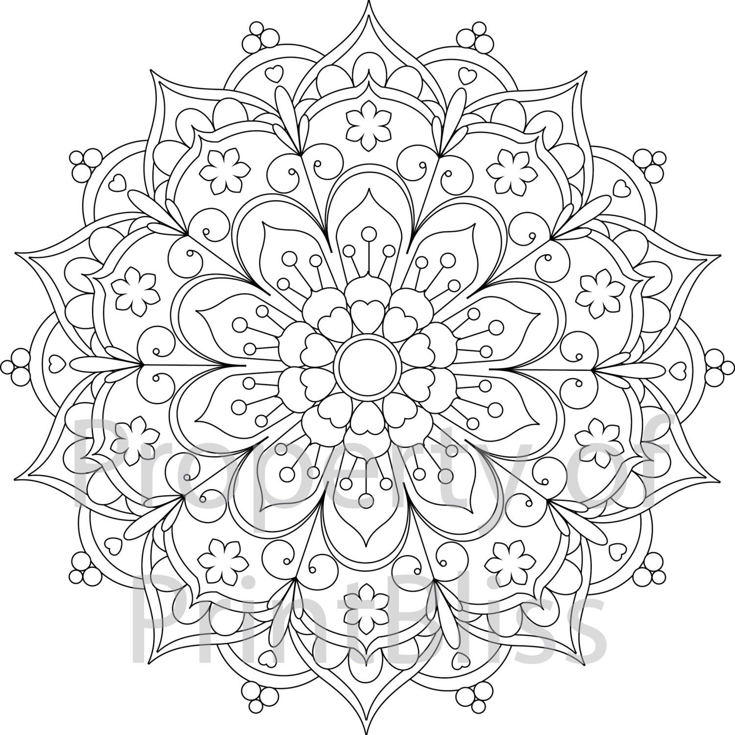 Lotus Flower Mandala Coloring Pages at GetColorings.com ...