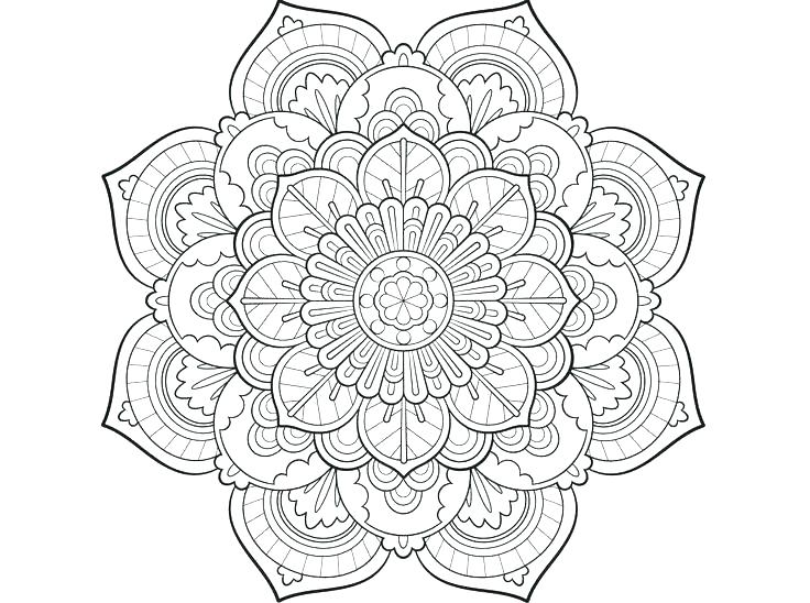736x548 Mandala Coloring Pages For Kids Printable Free