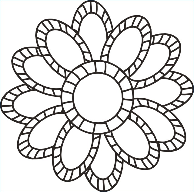 Flower Print Out Coloring Pages at GetColorings.com | Free printable