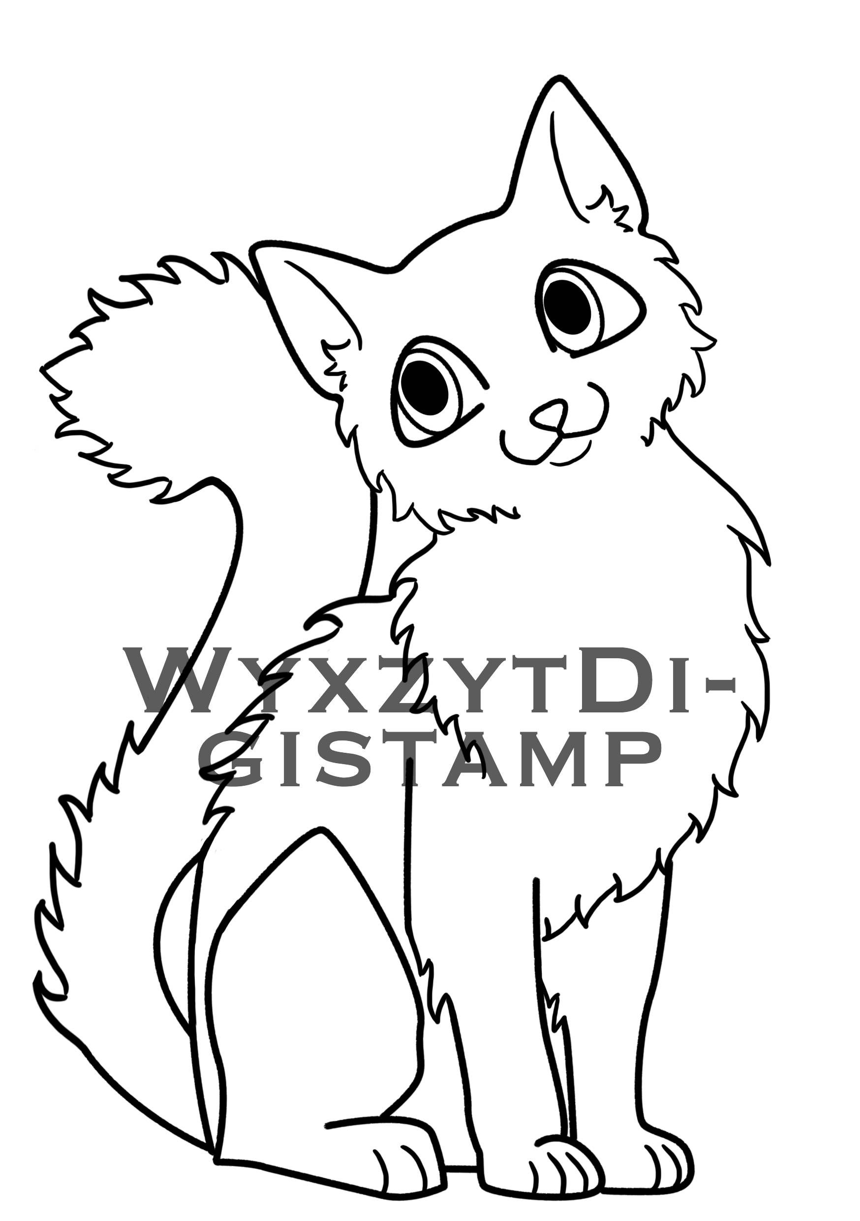 Fluffy Cat Coloring Pages at GetColorings.com | Free printable