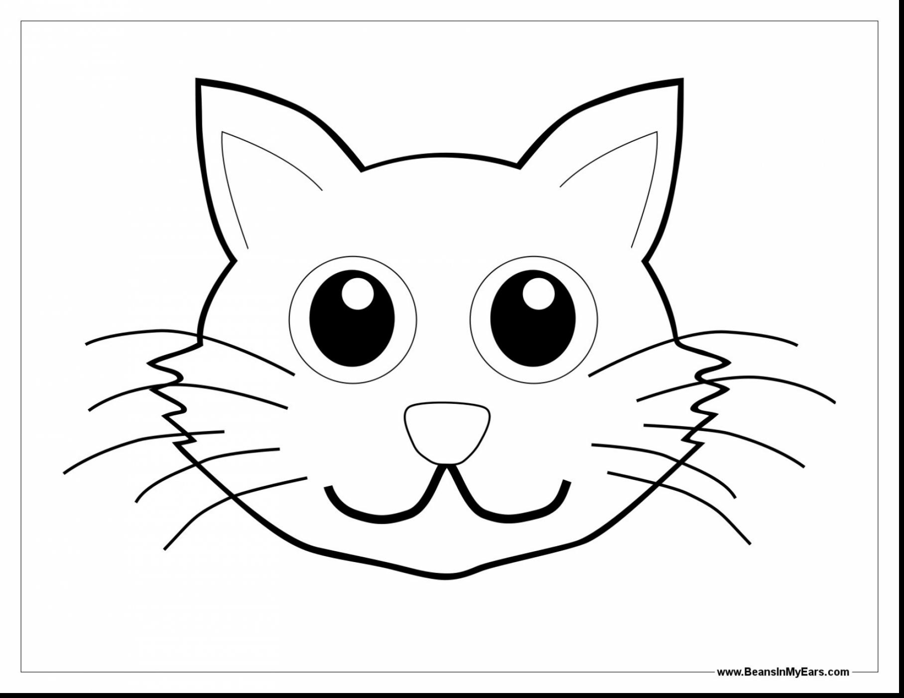 Fluffy Cat Coloring Pages at Free printable
