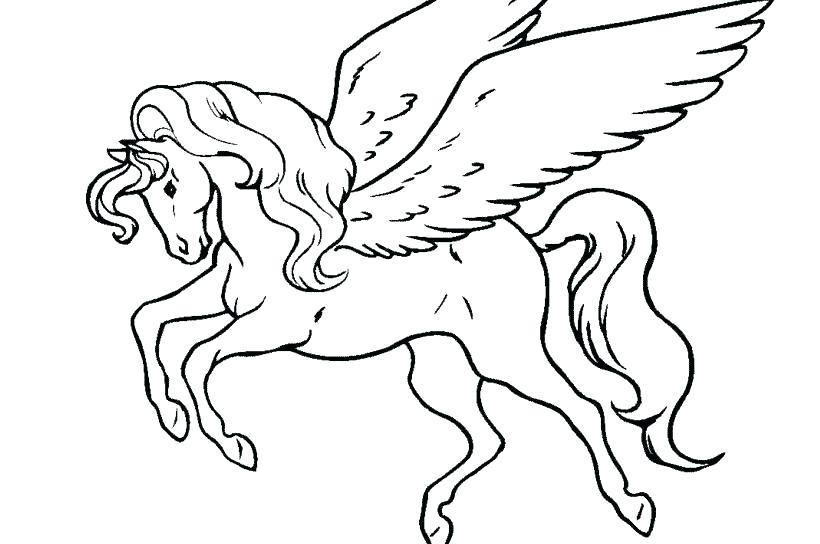 Flying Horse Coloring Pages at GetColorings.com | Free printable