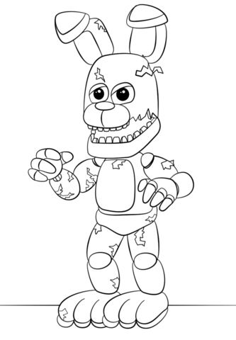Fnaf Bonnie Coloring Pages at GetColoringscom Free