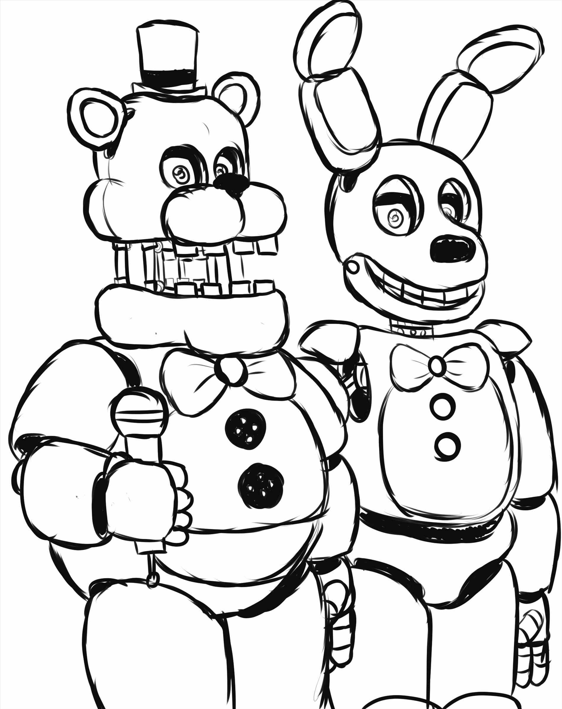 Fnaf Coloring Pages All Characters at Free printable