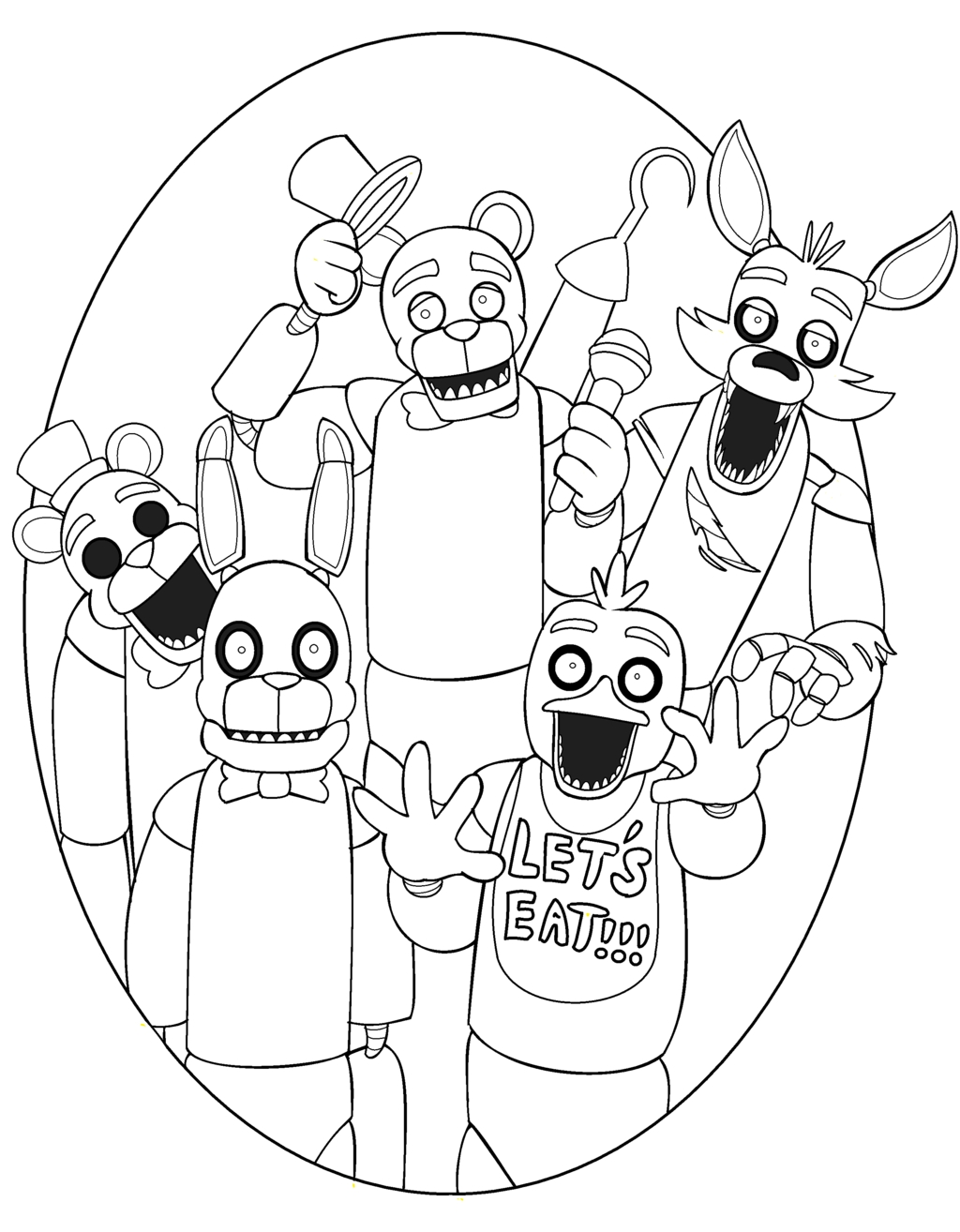 Fnaf Coloring Pages Printable At GetColorings Free Printable 