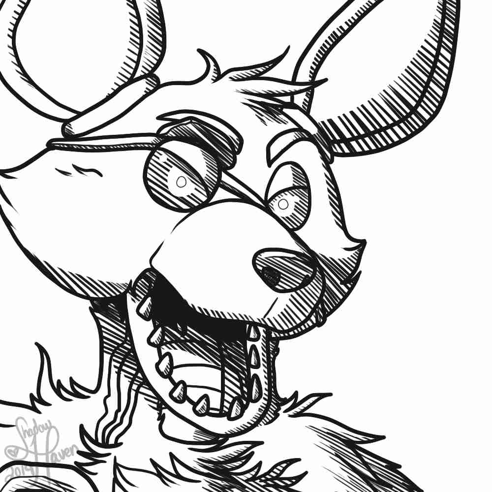 five nights at freddy s foxy coloring pages printable
