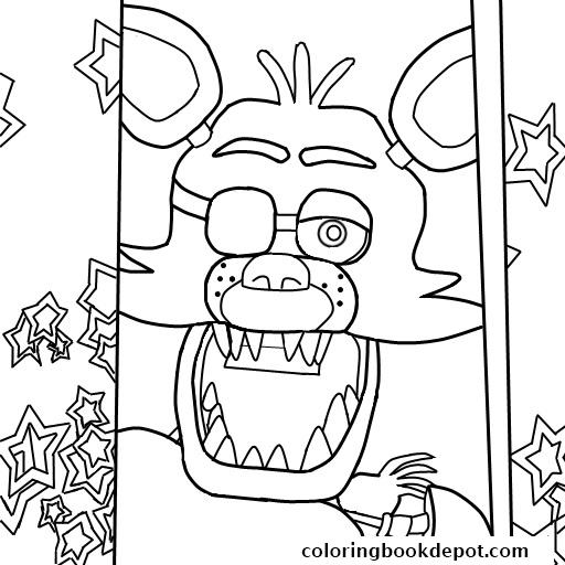 Fnaf Foxy Coloring Pages At Getcolorings Free Printable Colorings