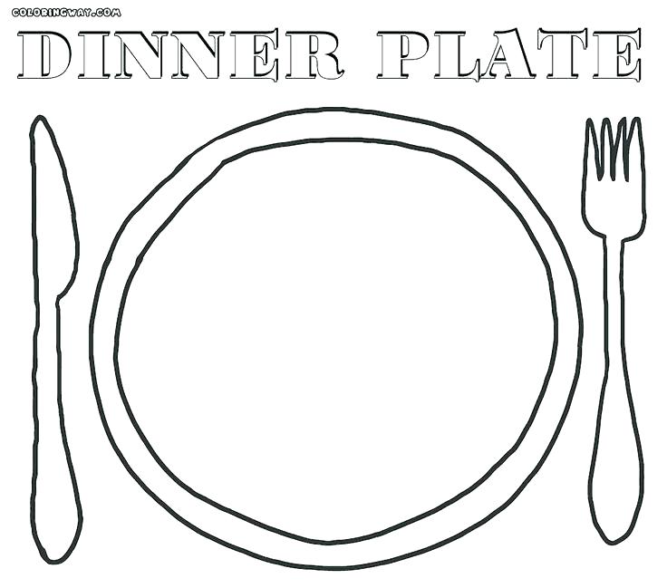Food Plate Coloring Page at Free printable colorings