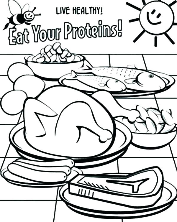 Food Pyramid Coloring Page At GetColorings Free Printable