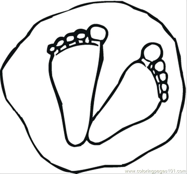 Footprints In The Sand Coloring Page at Free