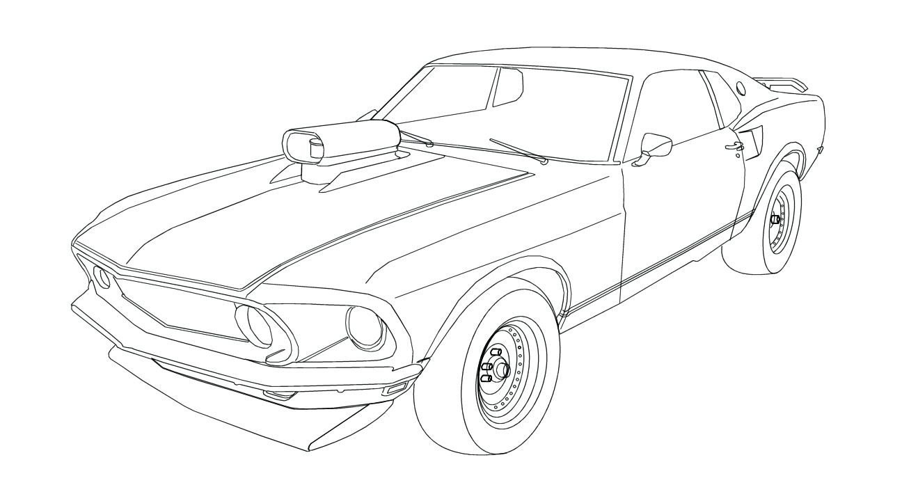Ford Mustang Coloring Pages at GetColorings.com | Free ...