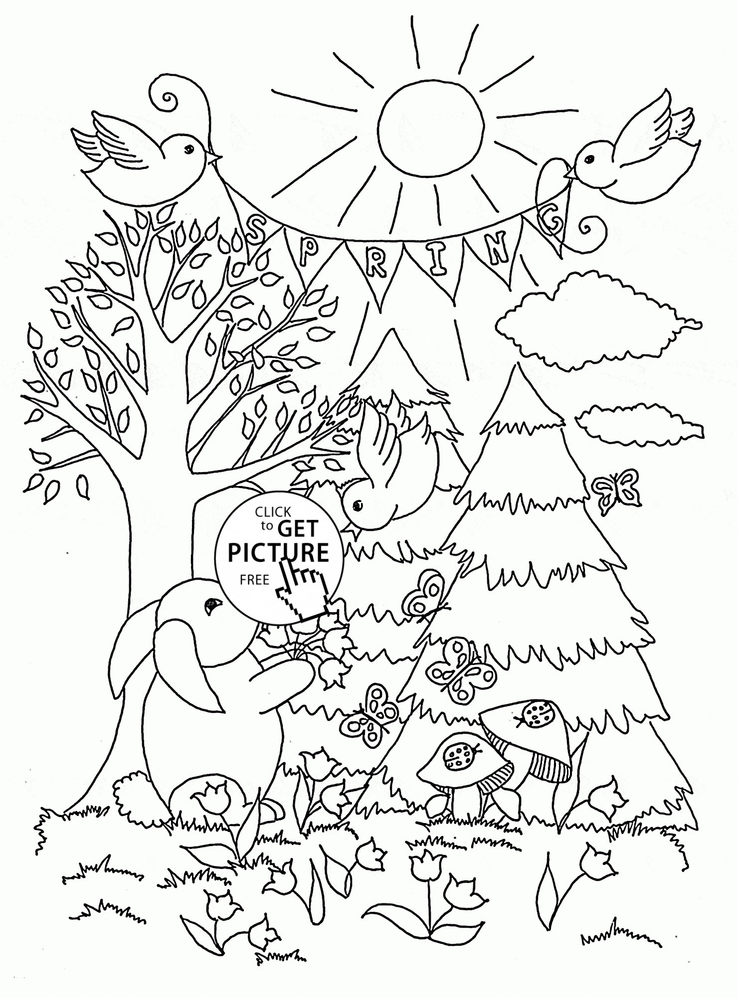 Forest Adult Coloring Pages at Free printable