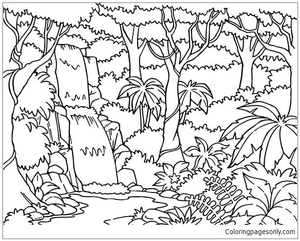 Forest Habitat Coloring Pages at GetColorings.com | Free printable