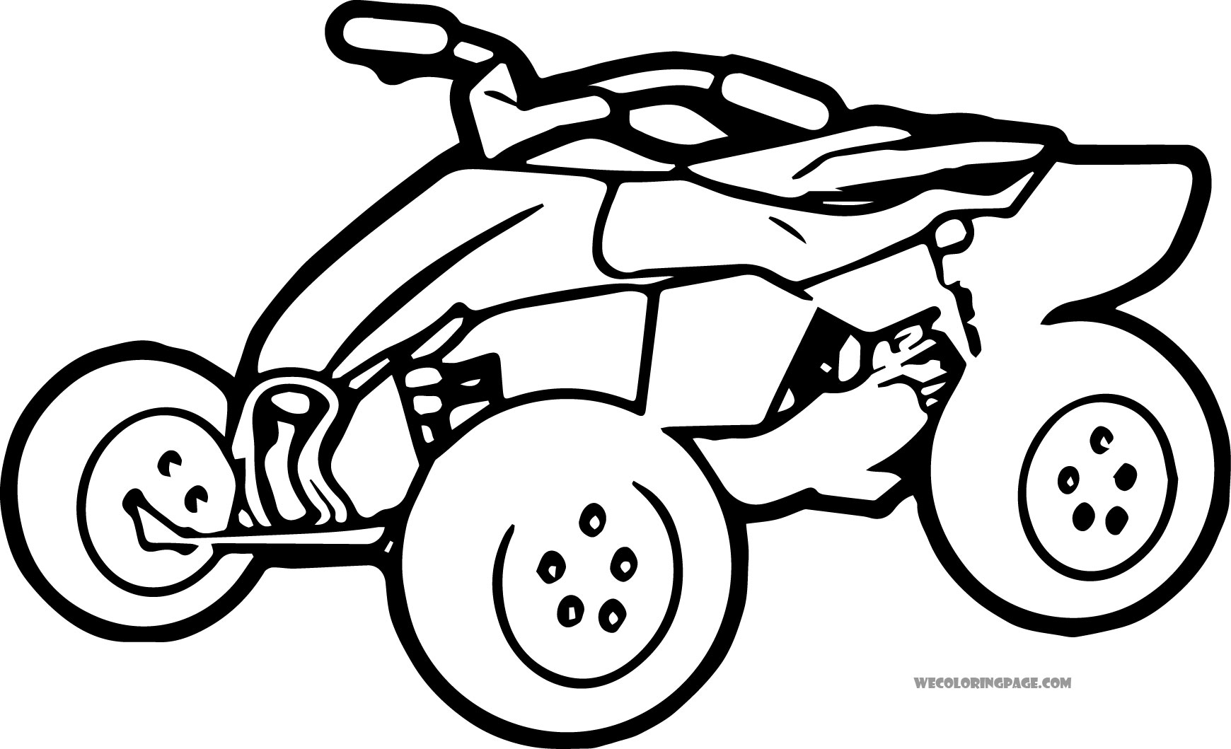 Four Wheeler Coloring Pages