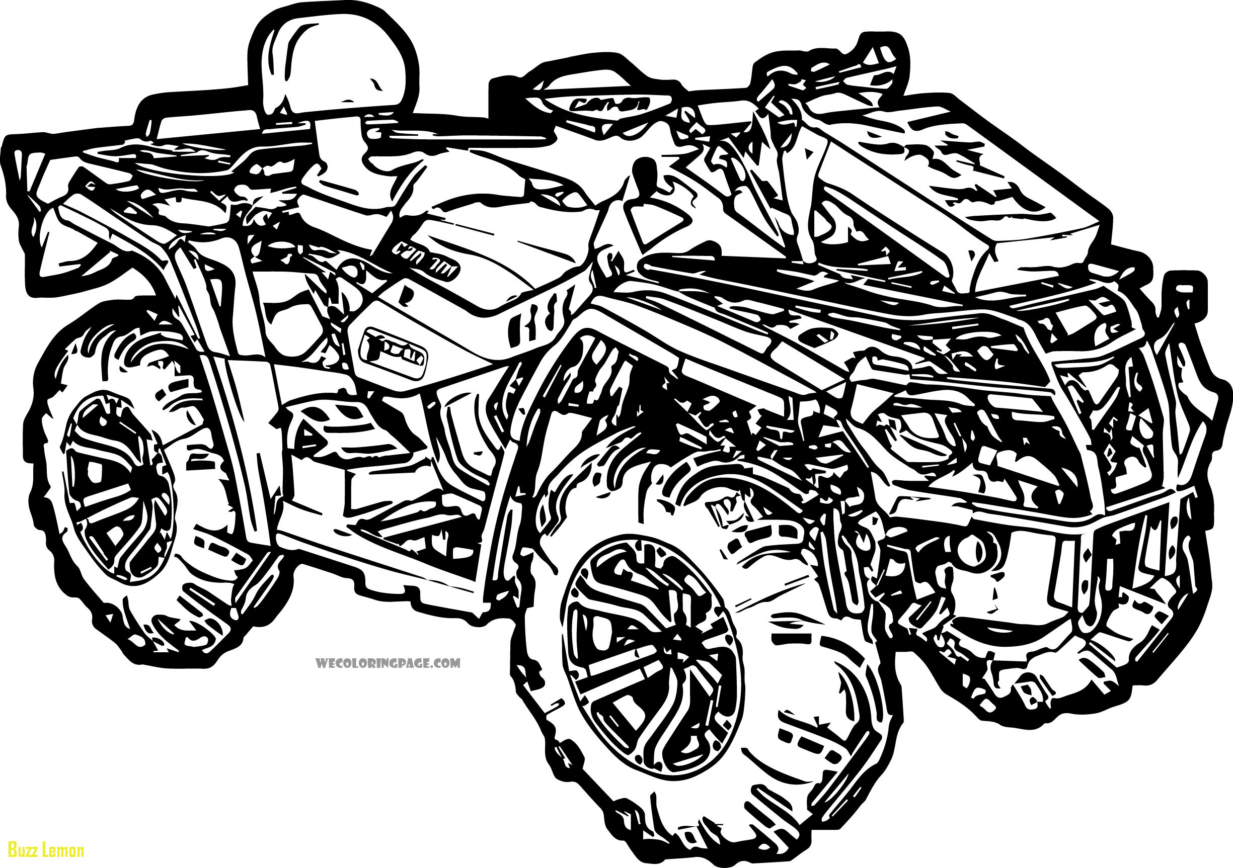 Four Wheeler Coloring Pages at Free printable