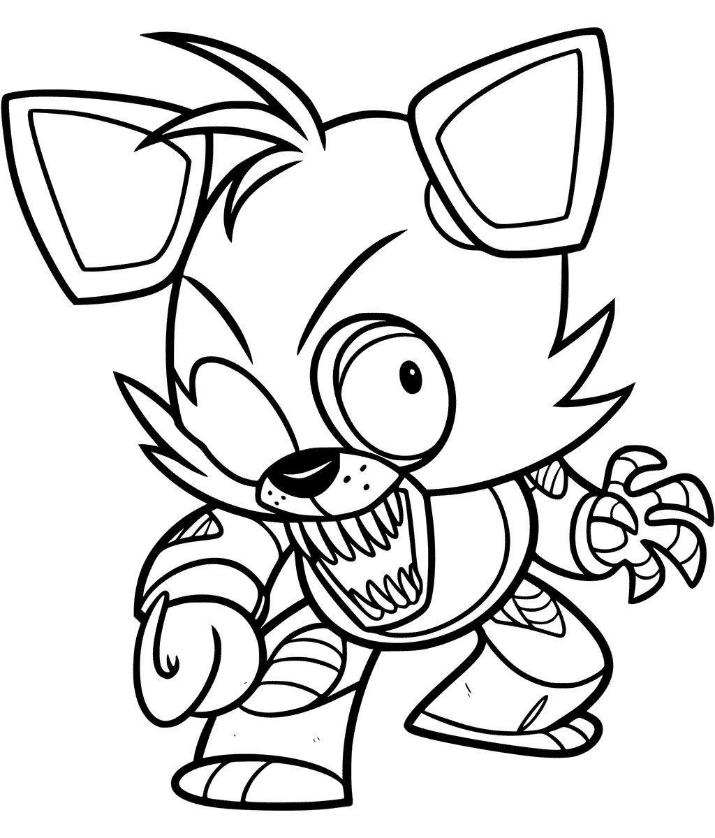 Foxy Coloring Page At GetColorings Free Printable Colorings Pages 