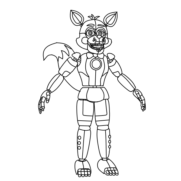Foxy Coloring Page At Free Printable Colorings Pages