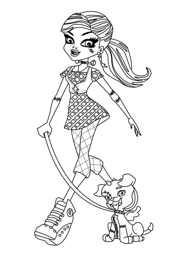 Frankie Stein Coloring Page at GetColorings.com | Free printable