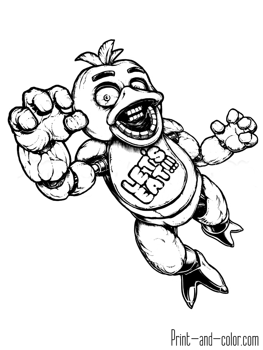 Freddy Fazbear Coloring Page At GetColorings Free Printable 
