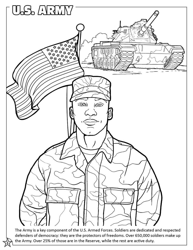 Female Soldier Coloring Page Special Forces Soldier coloring page