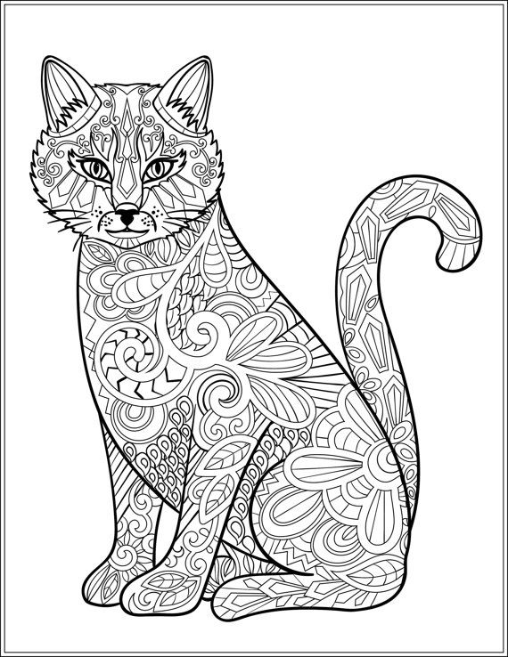 Free Cat Coloring Pages For Adults at GetColorings.com ...