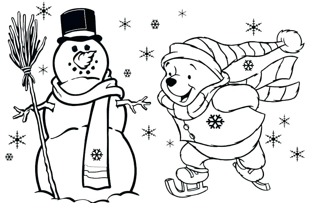 Free Christmas Coloring Pages Disney At GetColorings