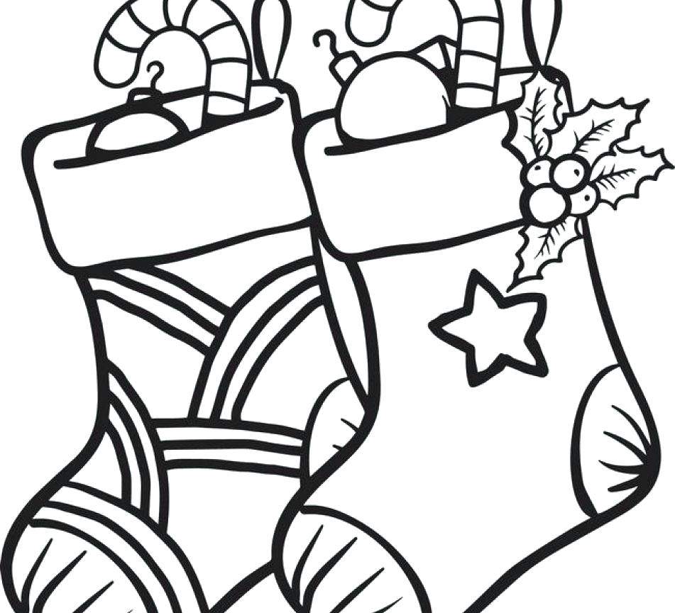 Free Christmas Stocking Coloring Pages at